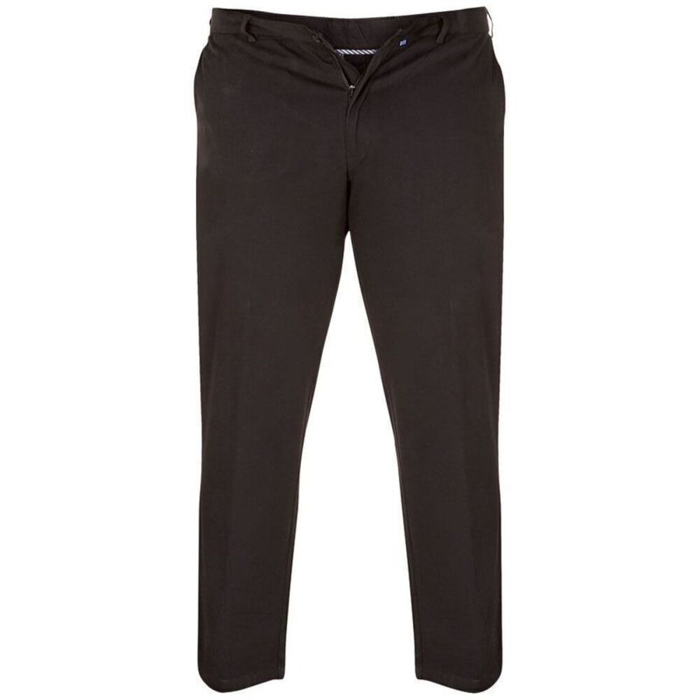Duke Mens D555 Bruno Kingsize Chinos / Black